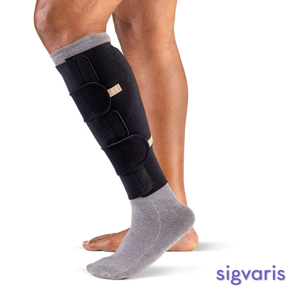 Sigvaris Compreflex Standard Calf Waden Wrap Ödemtherapie L   schwarz   tall