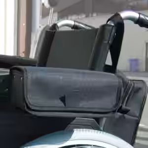 Armlehnentasche Praktische Tasche zur Befestigung an der Armlehne Ihres Rollstuhls. Ideal für Schlüsselbund
